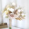 Wedding Artificials Flowers Cluster Rose Flowers Ornaments Handheld Bouquets