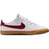 Nike Court Legacy PS Weiß Teamrot Gummi Kinder Sneaker Gummi-Gelb DA5381-132