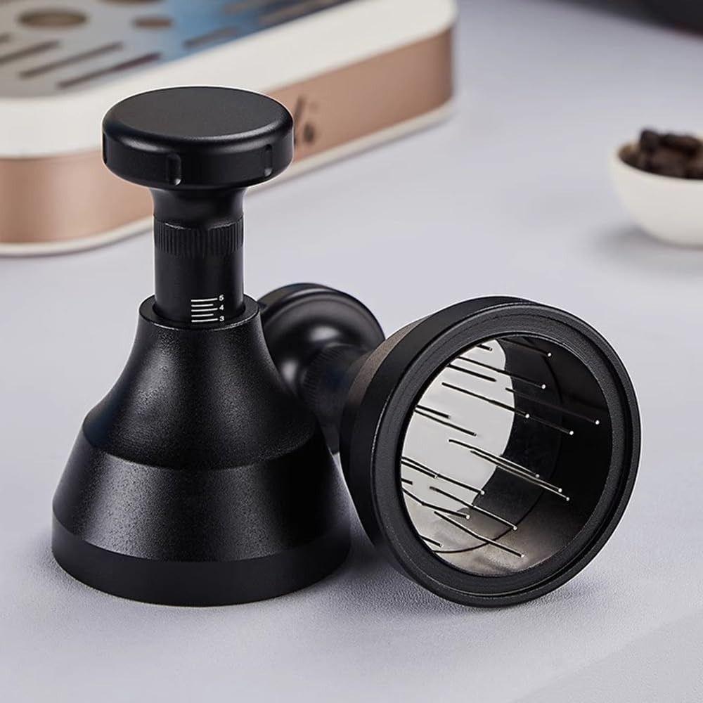 Detachable Design Espresso Distribution Tool Adjustable Needle Coffee Tamper Coffee Powder