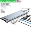 Mindpure 12-in-1 USB C Hub MST Docking Station with Dual HDMI 100W PD RJ45 SD TF Card Reader