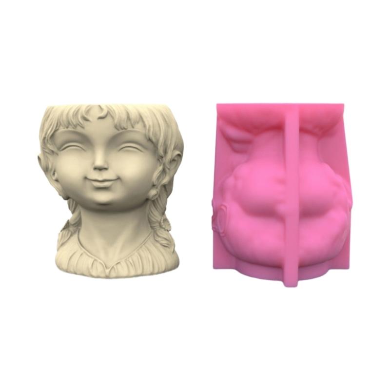 

Ручная работа в форме девушки, форма для цветочных горшков, формы для эпоксидной смолы, держатель для ручек, подсвечник, цементный плантатор, силиконовая форма, ремесло