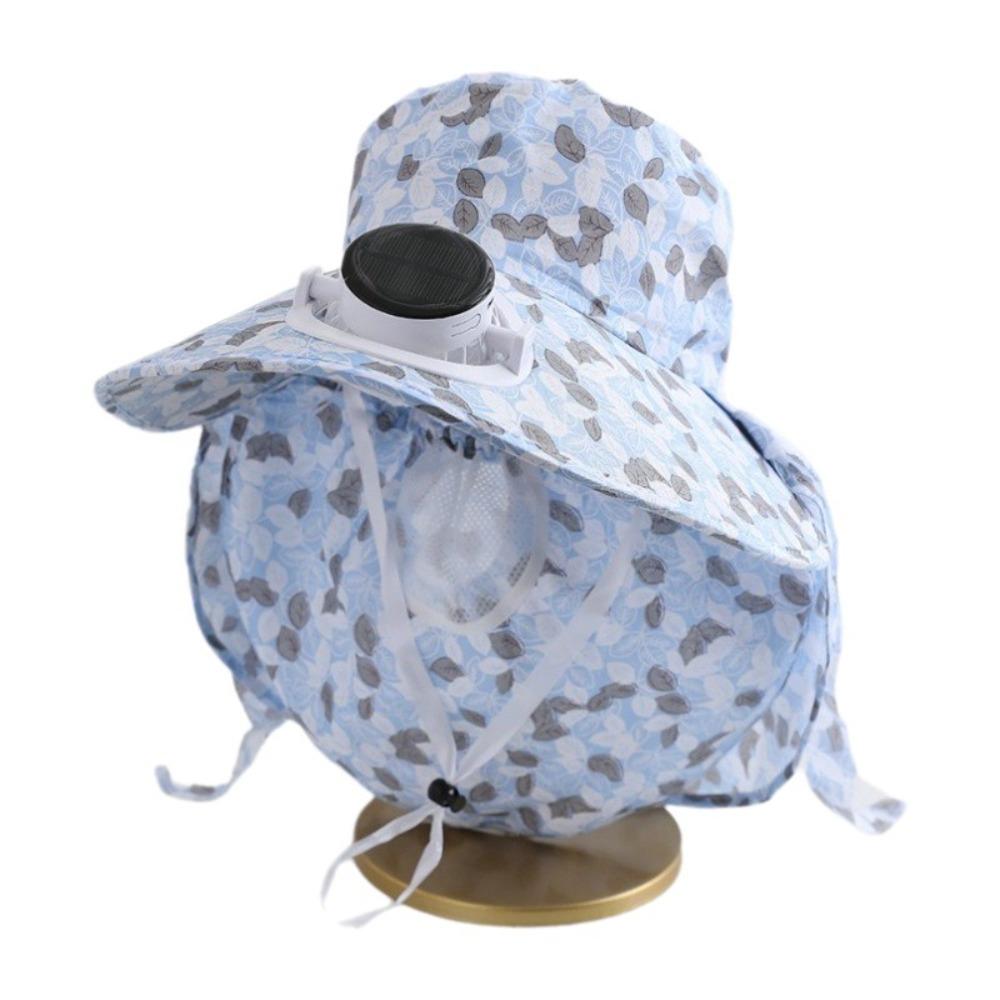 

USB Charging Solar Fan Cap Breathable Fisherman Hat Sunscreen Cap Sun Cap Cycling Color 1