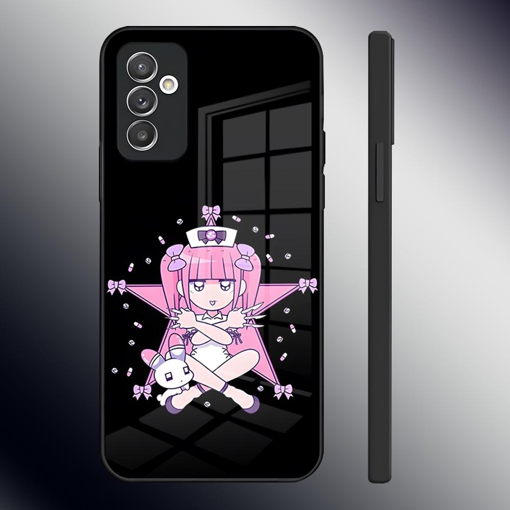 M-Menhera Chan Comic Phone Case For Samsung S24 Ultra S23 S22 S20 Fe S21 Plus A54 A34 A24 A53 A13 A16 Glass Back Cover