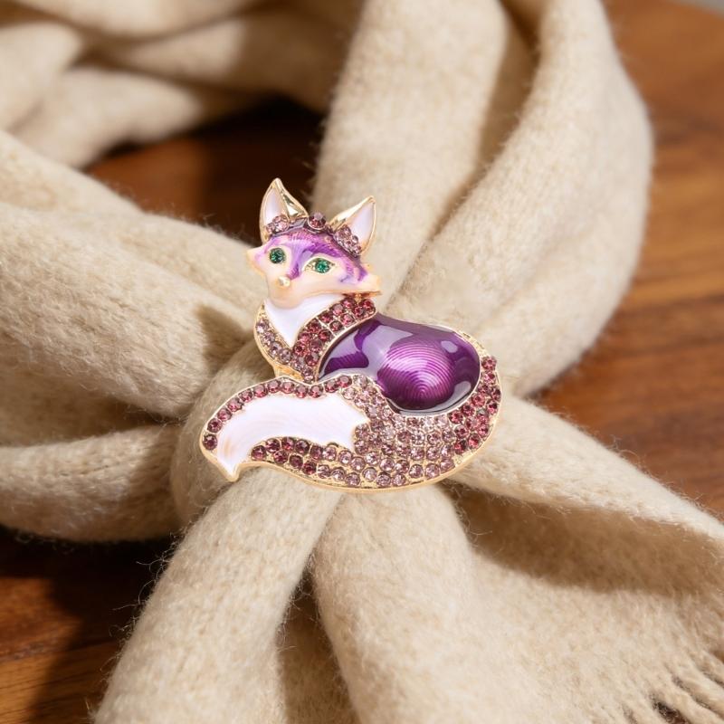Elegant Enamel Animal Shaped Pin Brooch Including Colorful Rhinestones For Feminine Outfit Enhancement And Gift Giving