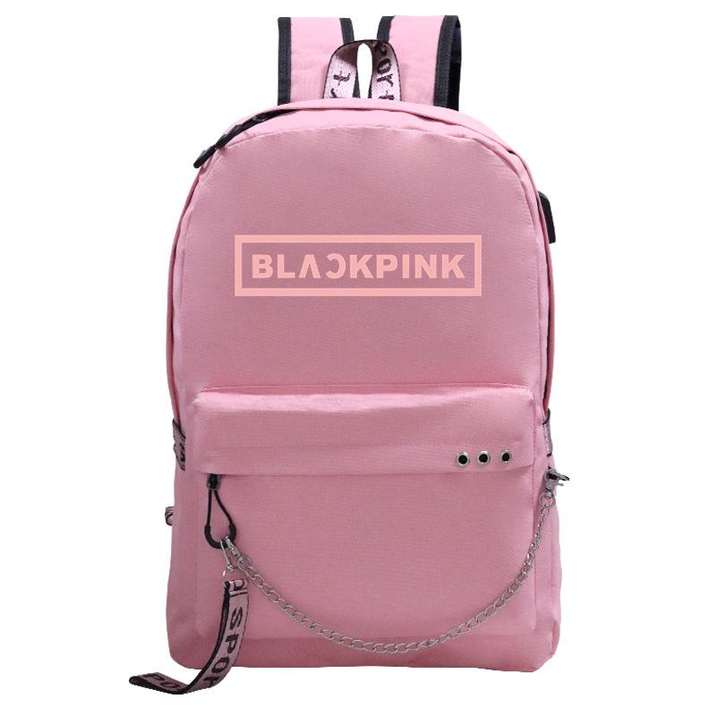 Blackpink Girl Group Backpack Junior High School High School Female Students Casual Large Capacity Schoolbag