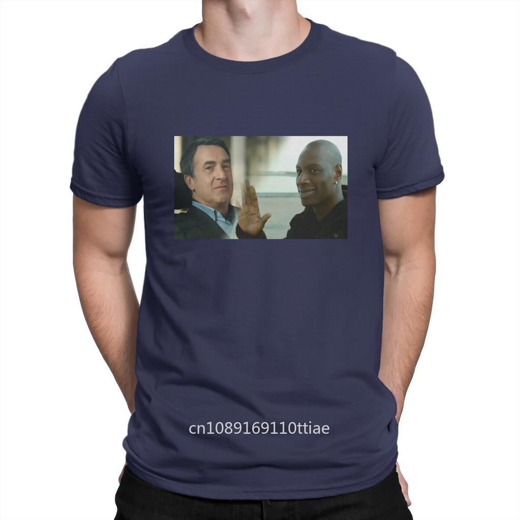 Popular Comedy Movies T-Shirt Men Intouchables Novelty Pure Cotton Tees Crewneck Short Sleeve T Shirt Graphic Printed Clothing