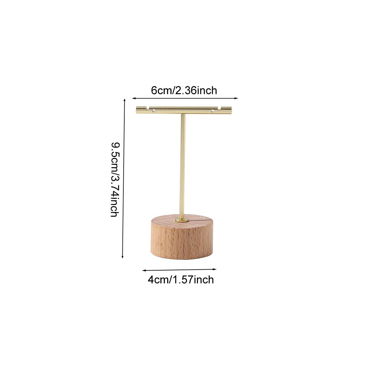 

Fashion T-Bar Metal Earrings Display Stand Ear Studs Dangle Earring Jewelry Hanging Storage Rack Counter Window Showcase Prop