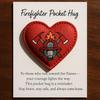 Pocket With Gift Card, Heart Pocket , Appreciation Of Gratitude, , For Firefighters,