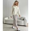 Women S Short High Neck Loose Knit Sweater Casual Autumn Winter Top