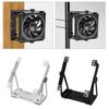 Adjustable Automotive Fan Mount Corrosion Resistant Metal Bracket 360 Degree Rotation Easy Installation Car Cooling Accessory