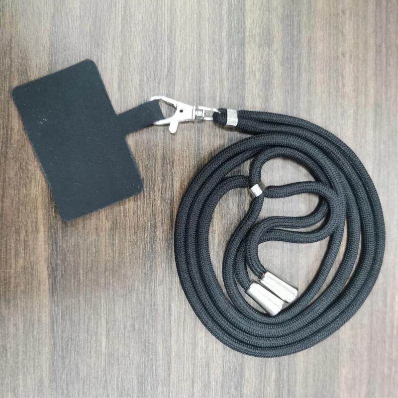 NEW Adjustable Phone Lanyard Detachable Neck Cord Lanyard Strap Carabiner Compatible Pendant With Card For Mobile Key Fob Colors