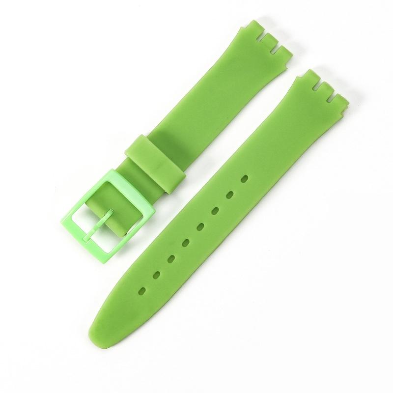 Silicone Unisex Sport Strap Classic Watch Band For Swatch Jelly Skin 19mm 17mm
