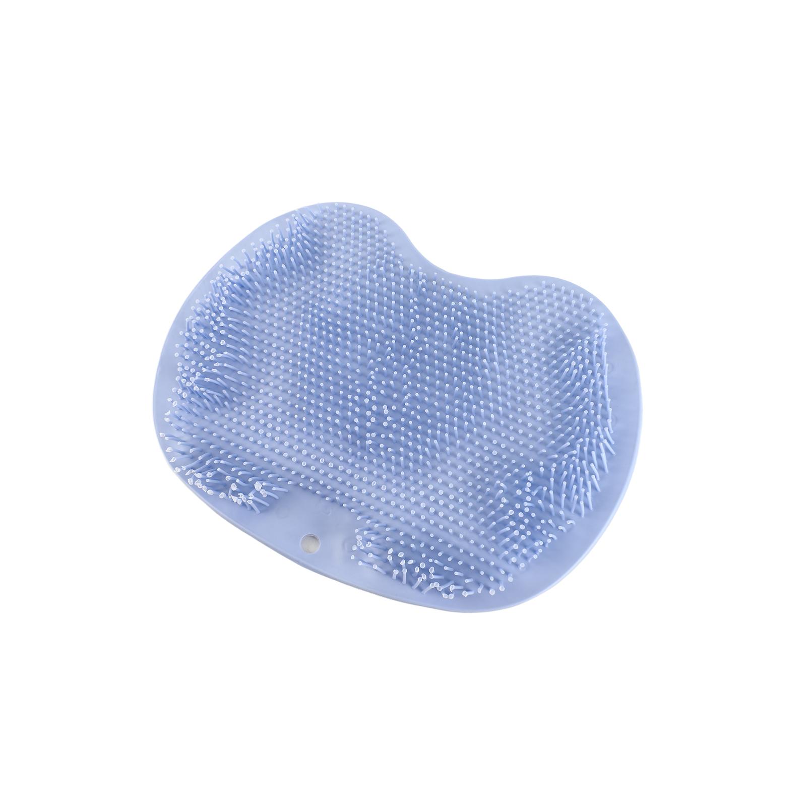 

Коврик для душа с отшелушиванием омертвевшей кожи, массажный коврик для ванны, ног, спины с нескользящими присосками синий