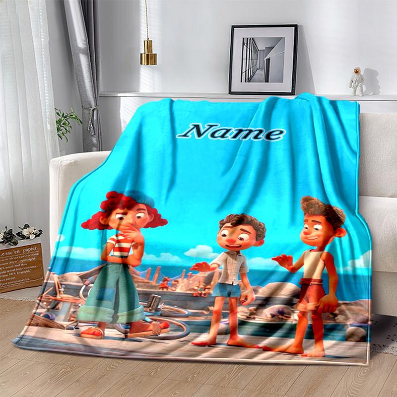 Custom 1pc Ocean Friends Adventure Blanket, Soft And Comfortable Blanket, Casual Warm, Camping Travel Blanket, Birthday Gift Q910102