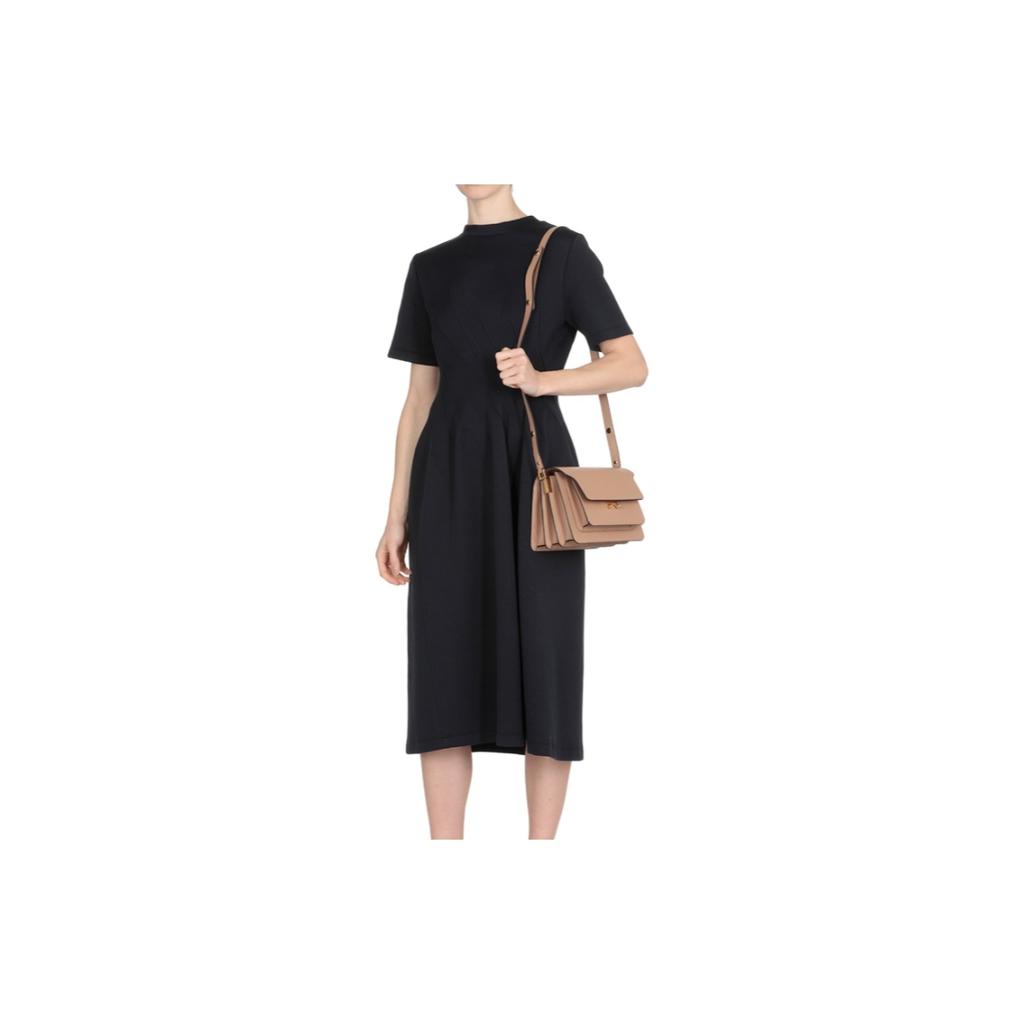 Marni Travel Leather Shoulder Bag Women Bags Nude SBMPN09NO1LV520ZC32N