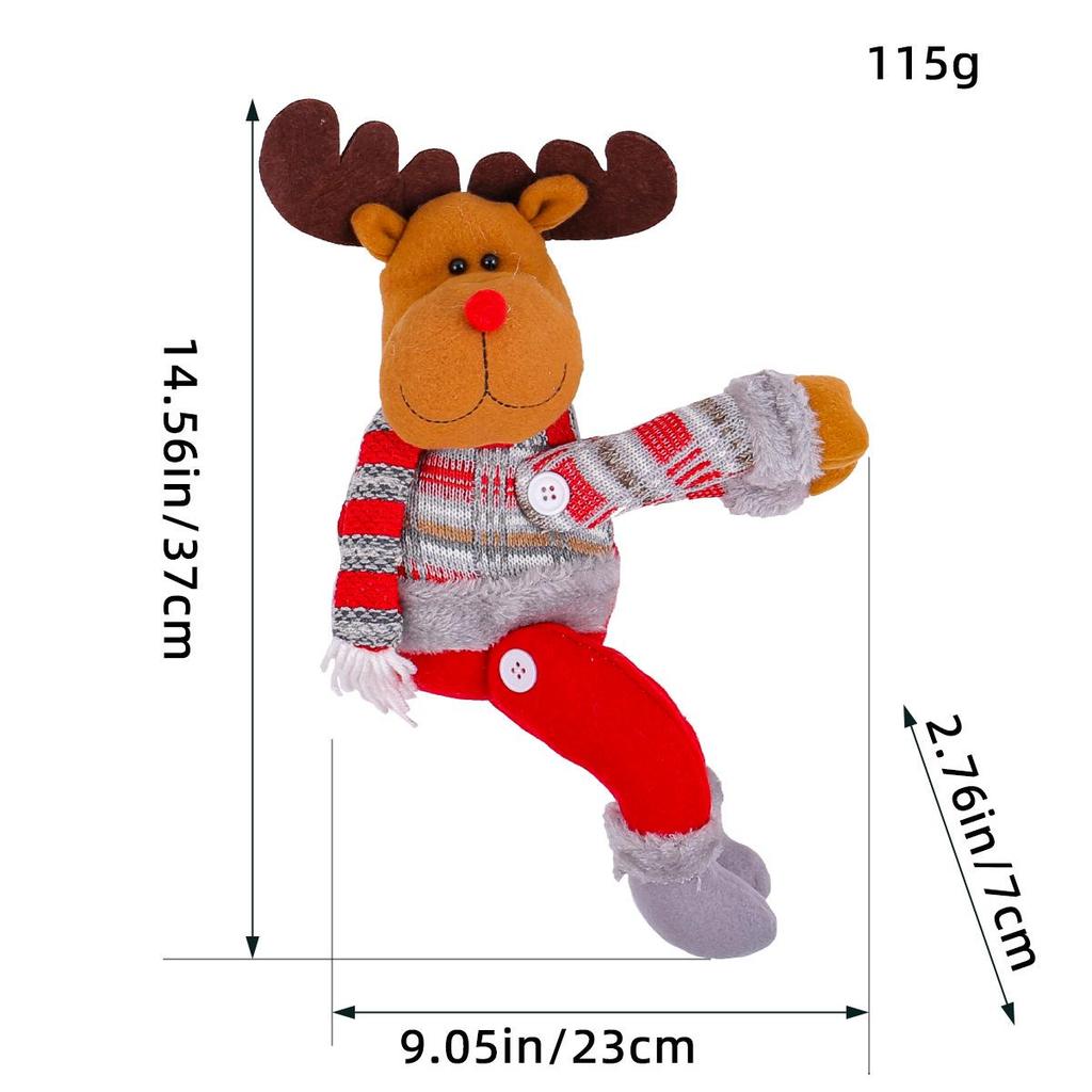 Christmas Cartoon Doll Curtain Tie-Back for Home Decoration and Gift