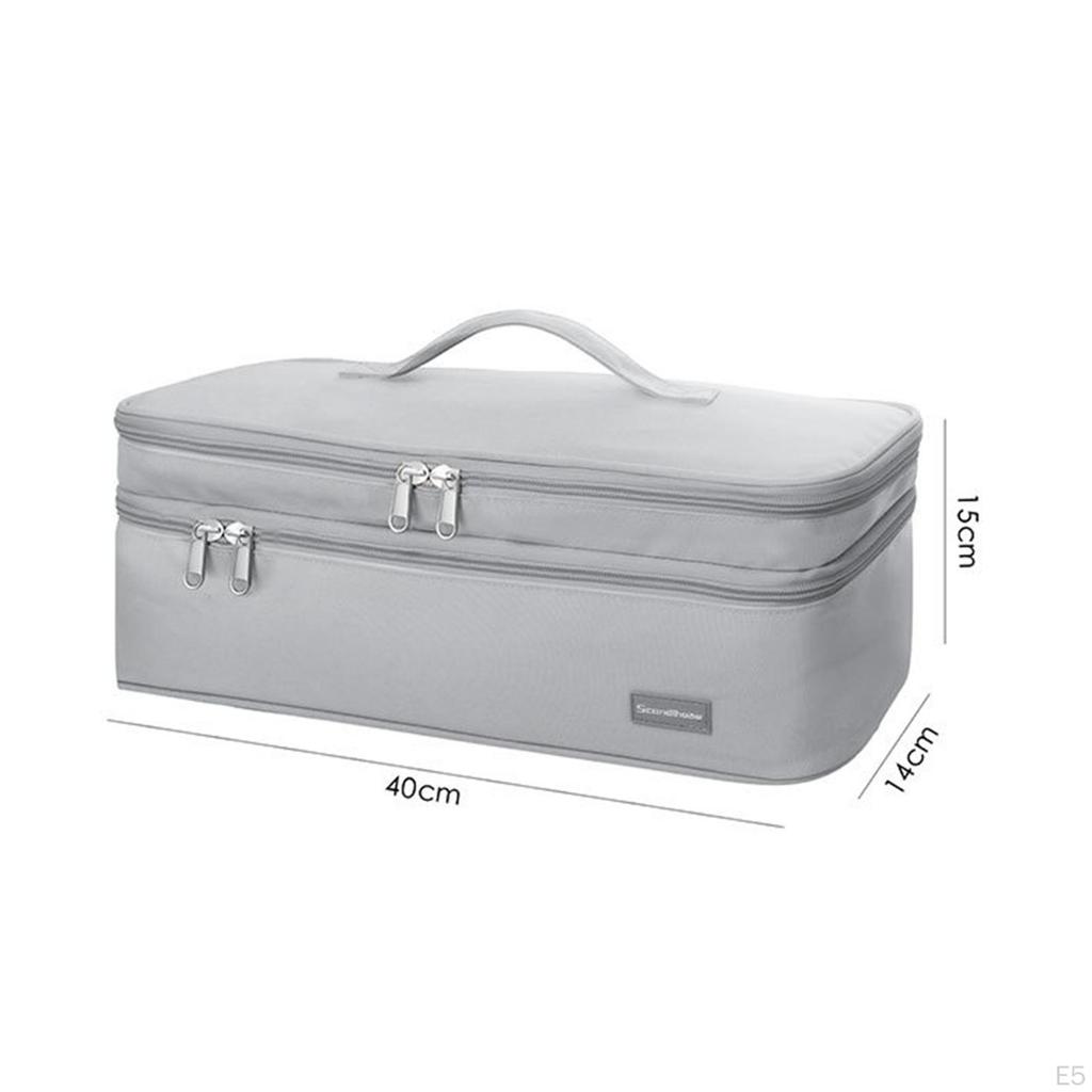 Hair Dryer Bag Anti Scratch Organizer for Business Trip Women Men Black