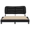 LED Bed Frame without Mattress  Hvar  Black and White 120 x 200 cm