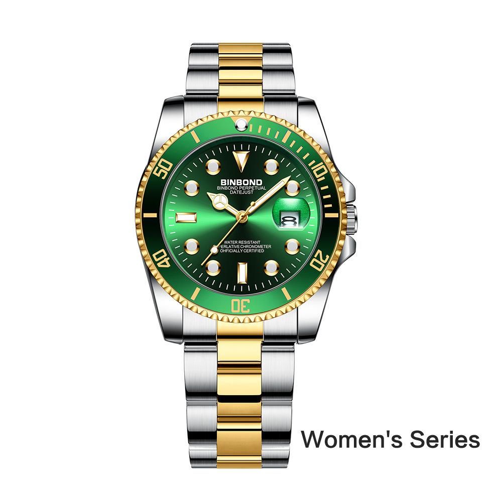 Water ghost Herrenuhr Damen Mode Paar Uhr Ein Paar Leuchtende Herrenuhren Wasserdichte Quarz Uhr