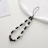 New Heart-Shaped Beaded Phone Chain, Wooden Heart Accessory, Anti-Drop and Anti-Loss Phone Case Pendant, Wristband