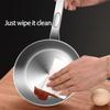 Space Saving Small Stainless Steel Skillets For Butter Melting Miniature Saucepan with Spout Ergonomic Handle Cookware