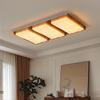 2025 Chinese Bauhaus Retro Rectangular Ceiling Light: High-End Living Room Fixture