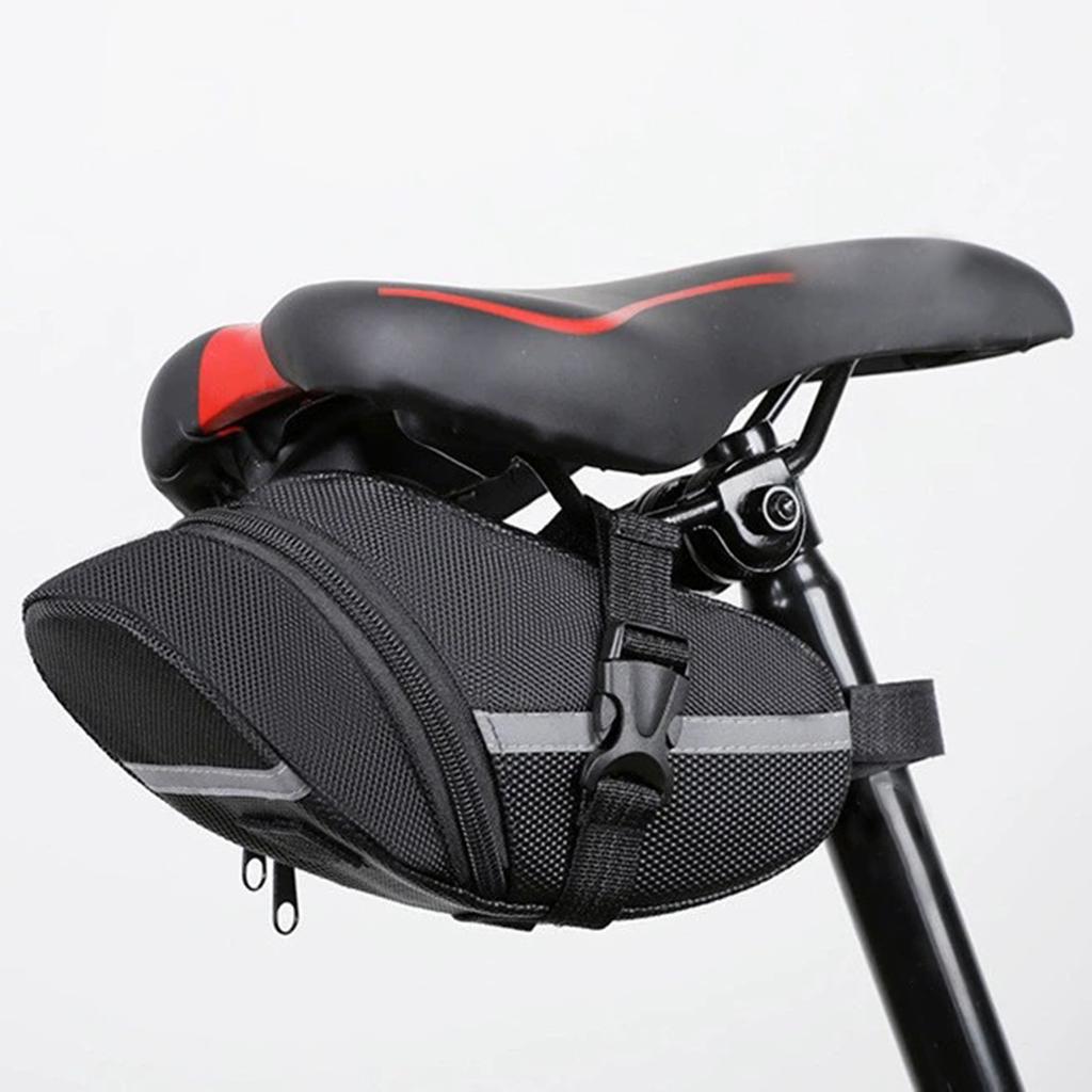 Road Bike Saddle Bag Small Bike Pouchs Tail Bag Cycling Seatpost Rear Bag Waterproof Bicycles Under Seat Bag Enduring