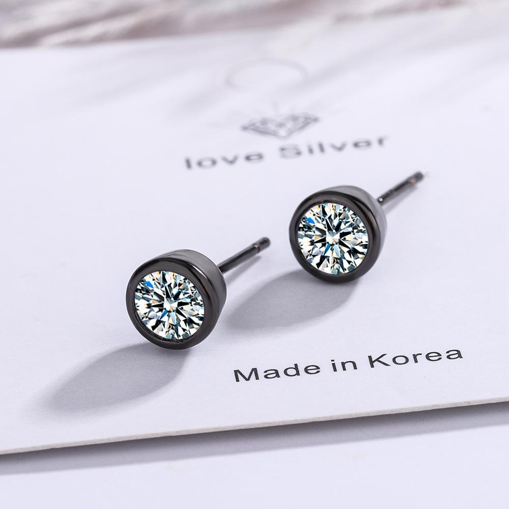 New 925 Sterling Silver Heart Stud Earrings For Women High Quality Exquisite Student Girlfriend Jewelry Accessories Heart GiftGood Product