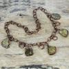 Citrine rough necklace electroformed copper necklace adjustable chain necklace handmade copper jewelry wedding gift dainty gemstone necklace