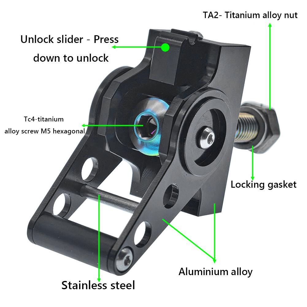 Bike Quick Release Faucet C Buckle Aluminum Alloy Folding Bicycle Quick Release C Buckle Folding Bike Parts