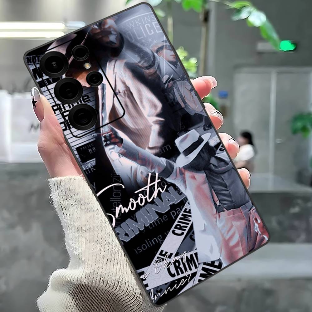 Pop Singer Michael Jackson Phone Case For Samsung S 24 Fe 25 Ultra Plus 20 Lite 21 30 22 23 24 22 Ultra 5G Fundas