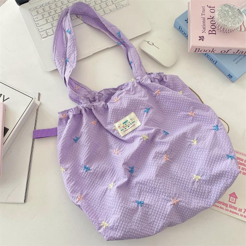 2 New Fresh Niche Design Bow Shoulder Bag Fashion Casual Underarm Bag Tote Bag