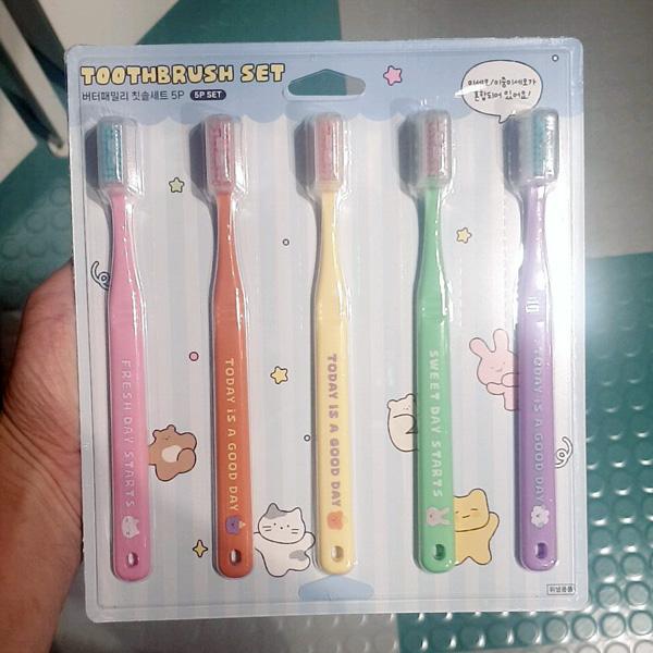 Butter Family Toothbrush Set 5P