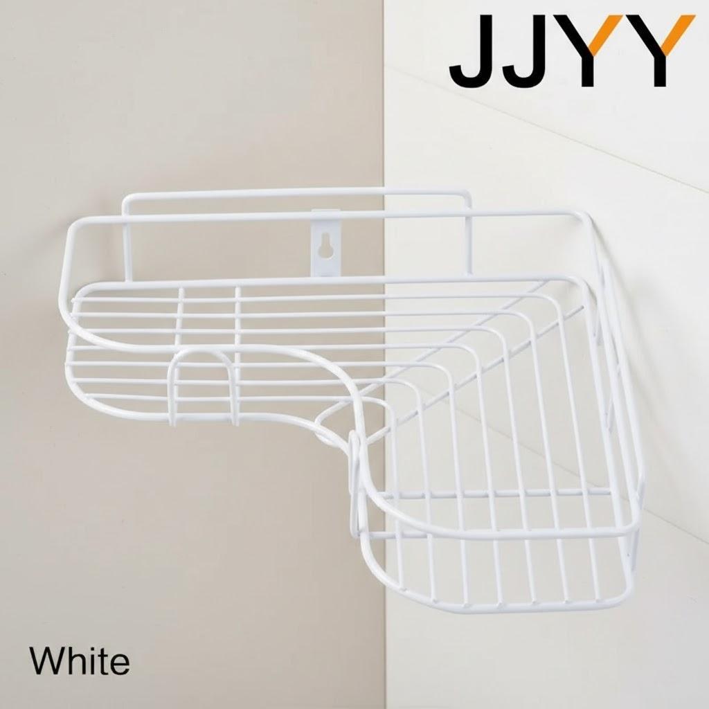 

1PC No Impact Bathroom Tripod Rack Toiletries Wall Storage Organizer for Dorms and Home Decor Bathroom Accessories белый