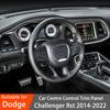Car Centre Panel Modified Stickers For Dodge Challenger SRT Carbon Fibre Centre Panel Cover Interior Trim Decoration ACCESSORIES QH1