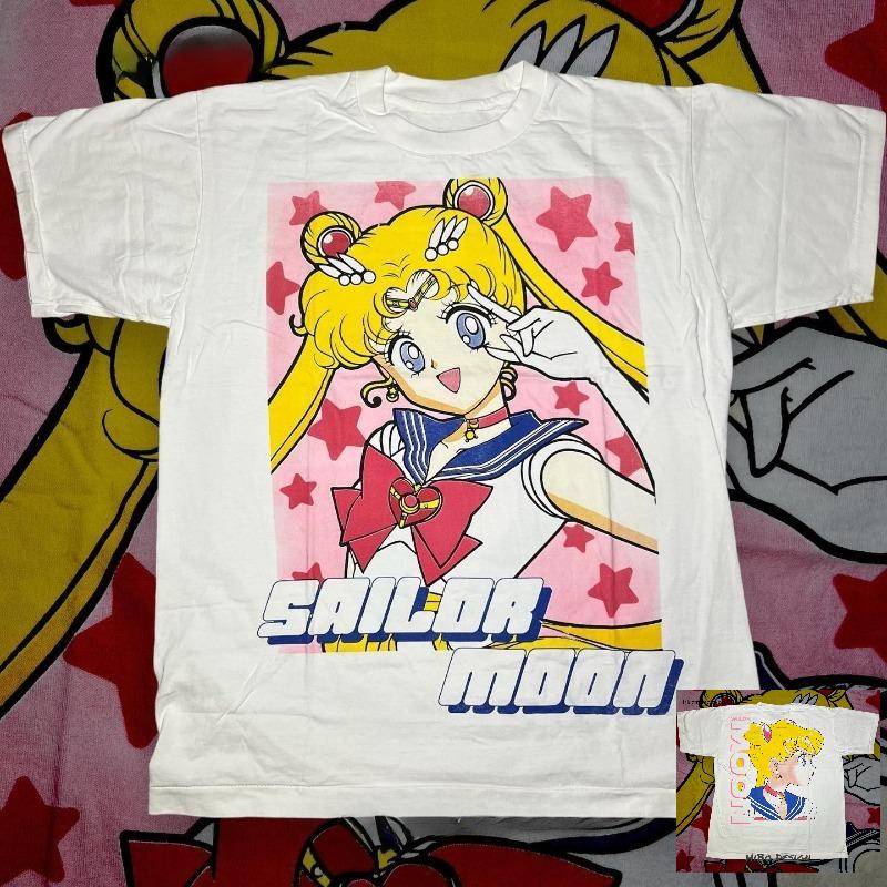 Sailor Moon Youth Japanese Anime 260g Crew Neck Short Sleeve Loose Simple Comfortable Breathable