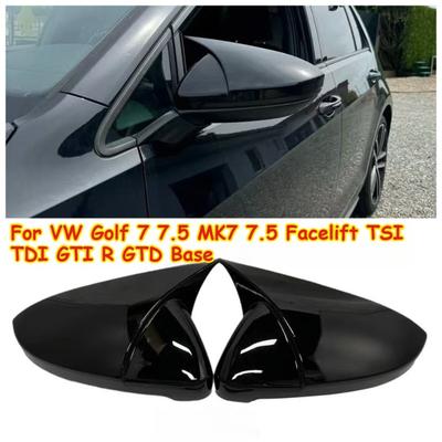 2ks M4 Krytky zrcátek pro VW Golf 7 7,5 MK7 7,5 Facelift TSI TDI GTI R GTD Base 2013- Kryt zpětného zrcátka Pouzdro GlossTuning