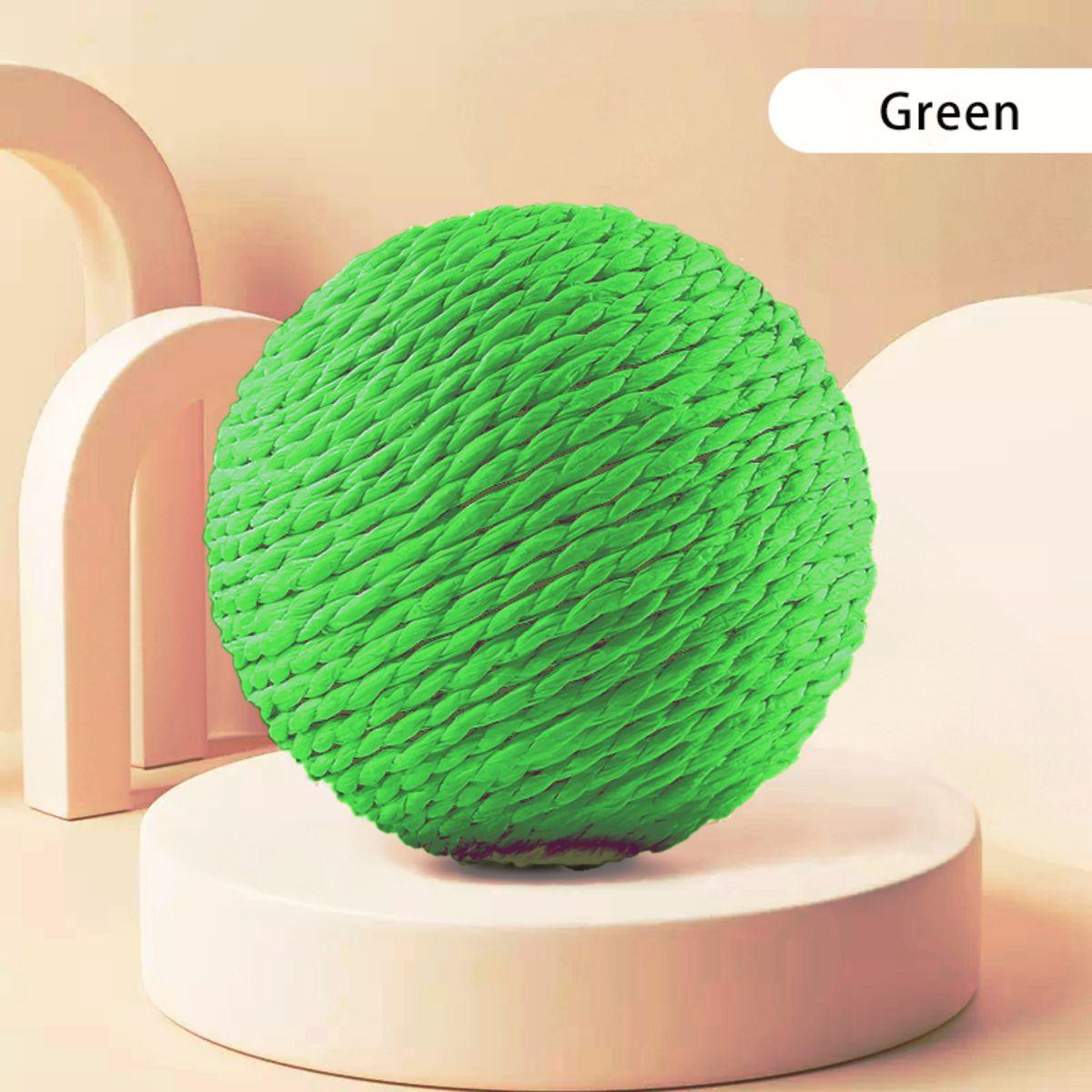 

10 см интерактивный сизаль кошачий мячик игрушка для чистки зубов котенка антиукус кошачий мяч звучащая игрушка товары для животных зелёный