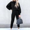 2022 Women's High Neck Sweater and Trousers Two-Piece Suit - Autumn/Winter Fashion