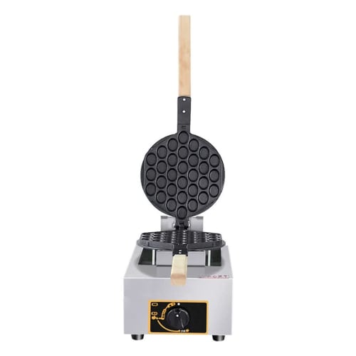 New Waffle Maker, Non-Stick Pan Stainless Steel Gas Quiche Machine with 30 Egg Grooves, 180 Degree Rotation Heating, for Home and Commercial Use, Puff