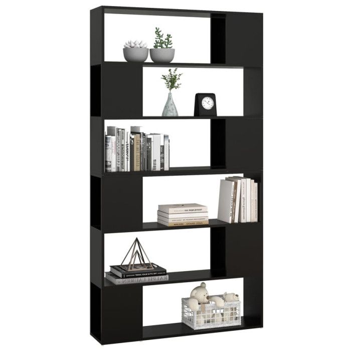 VidaXL Bookshelf-Room Divider Black 100x24x188 Cm