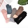 Driving Velvet Riding Thickened Rabbit Gloves Plush Gloves  Mittens Women Mittens