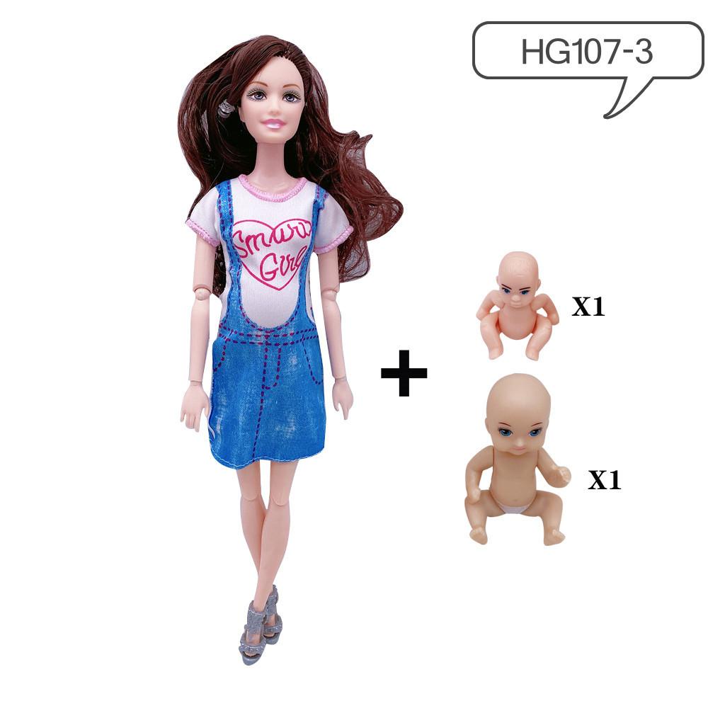 11.5 Inch Multi-functional Joint Pregnant with A Big Belly Will Give Birth To A Doll Barbie Doll Princess Girl
