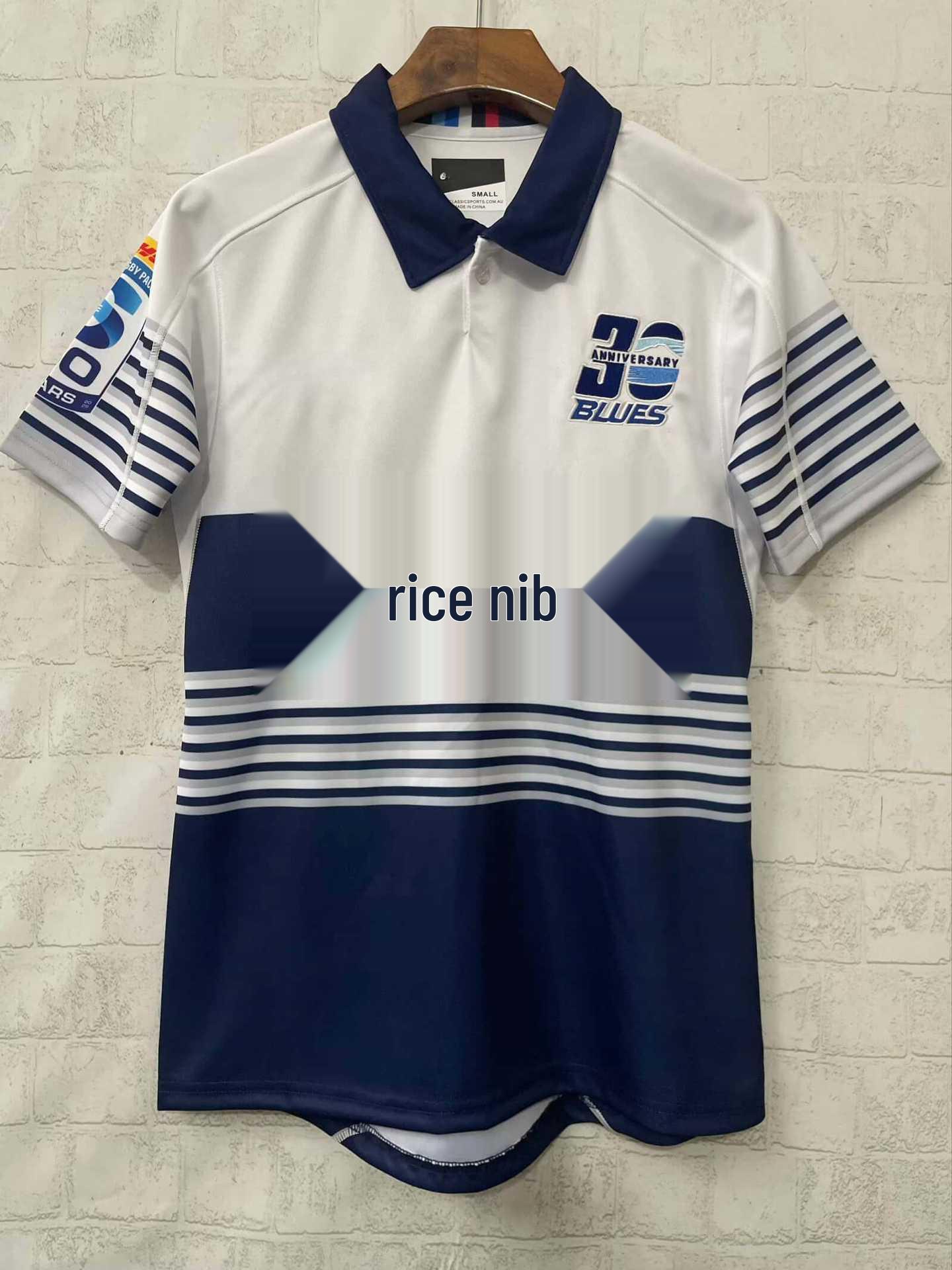 Men s Rugby Jersey 2026 Blue Tone Home & Away Short Sleeve Sports Shirt 3XL