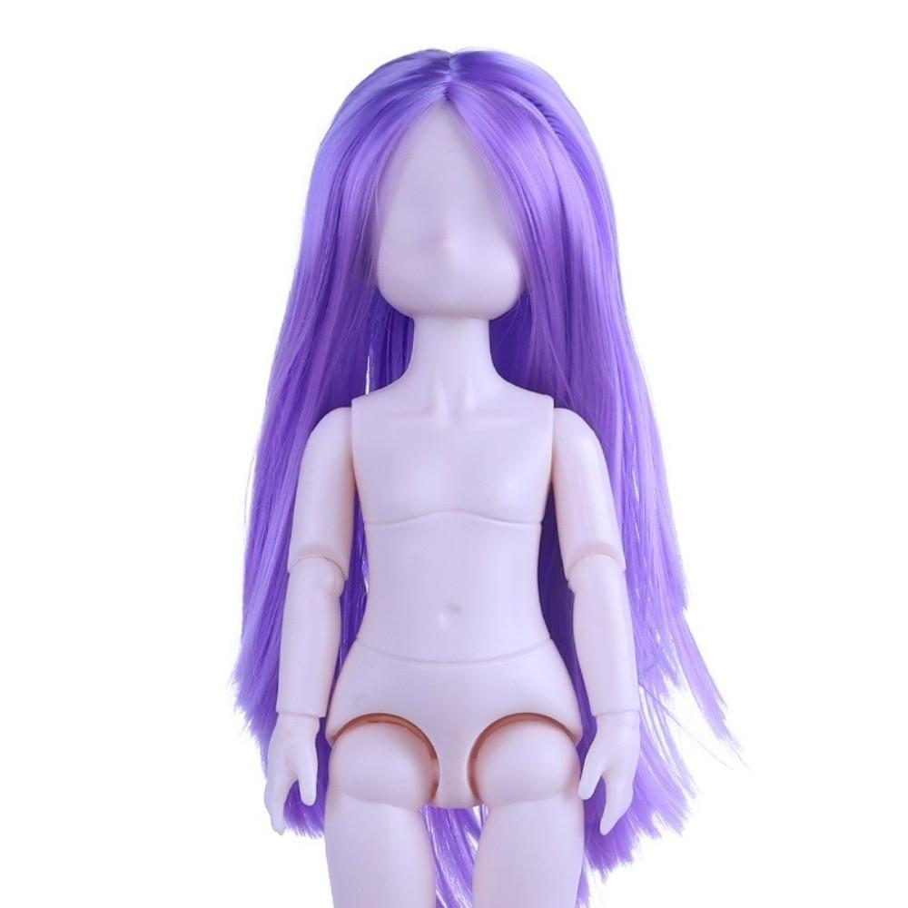 White Skin Doll Hair Transplant Head Straight Hair 1/6 BJD Girl Body Joints Movable Body Toys