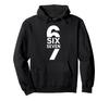 67 SIX SEVEN Minimal Typography Birthday Number Art Hoodie