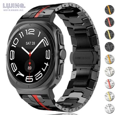 No Gaps Strap For Samsung Galaxy Watch Ultra 2025 47mm Band Curved End Metal Bracelet For Samsung Galaxy Watch 8 Classic 46mm 44mm 40mm Strap Correa