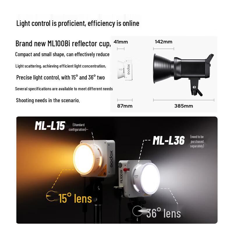 Godox ML100Bi Bi-color Handheld LED Light