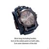 Men Wrist Watch Cuff Trendy Leather Bracelet Male Wristwatch for Boyfriend Birthday