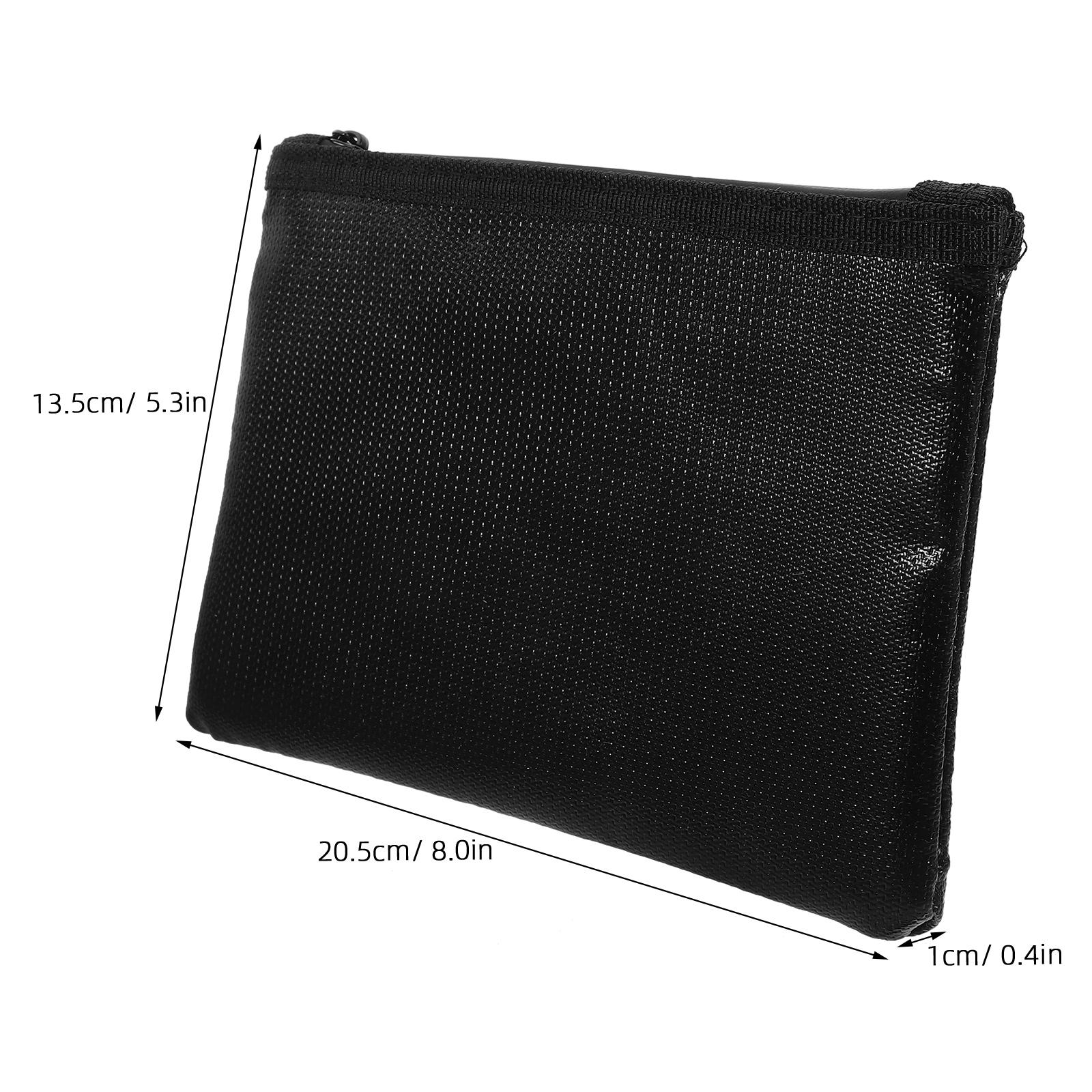 Fireproof Document Bag Multipurpose Zipper Pouch Safe and Reliable to Carry Documents Everywhere Detailed Workmanship